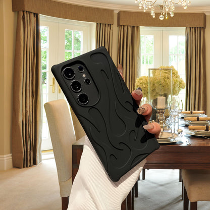 [FREE SHIPPING] FLAME SHAPED HOLLOWED FROSTED PHONE COVER SAMSUNG S23 ULTRA