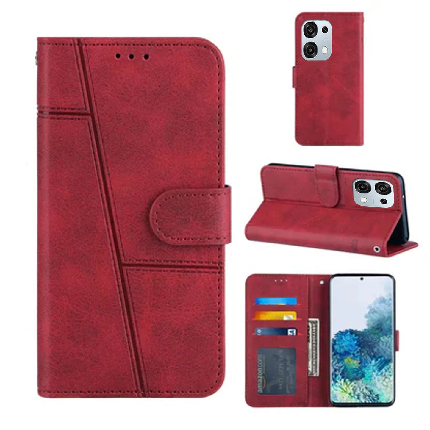 [FREE SHIPPING] BOOKLET LEATHER CASE FOR OPPO A6 PRO