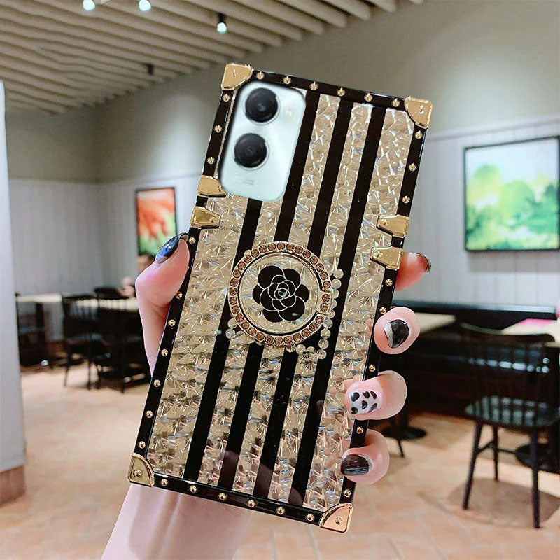 [FREE SHIPPING] Diamond Fashion Case With Ring Holder For Vivo Y18 4G