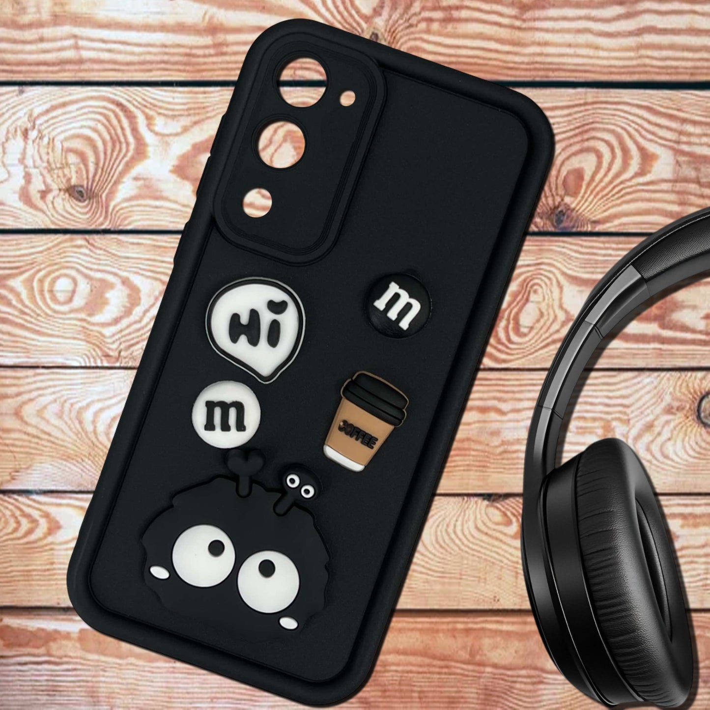 [FREE SHIPPING] 3D Briquette m&m icons Liquid silicon Case for Vivo y04