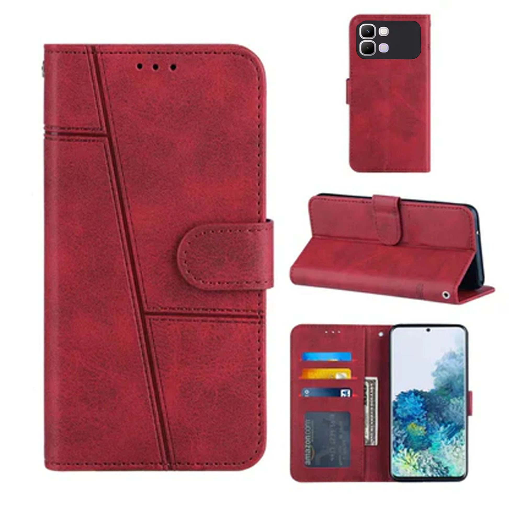 [FREE SHIPPING] BOOKLET LEATHER CASE FOR INFINIX NOTE 60 PRO