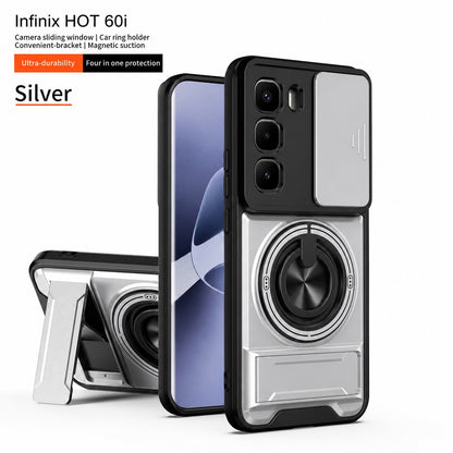 (Free Shipping ) Camera Guard Kickstand Case for Infinix Hot 60i