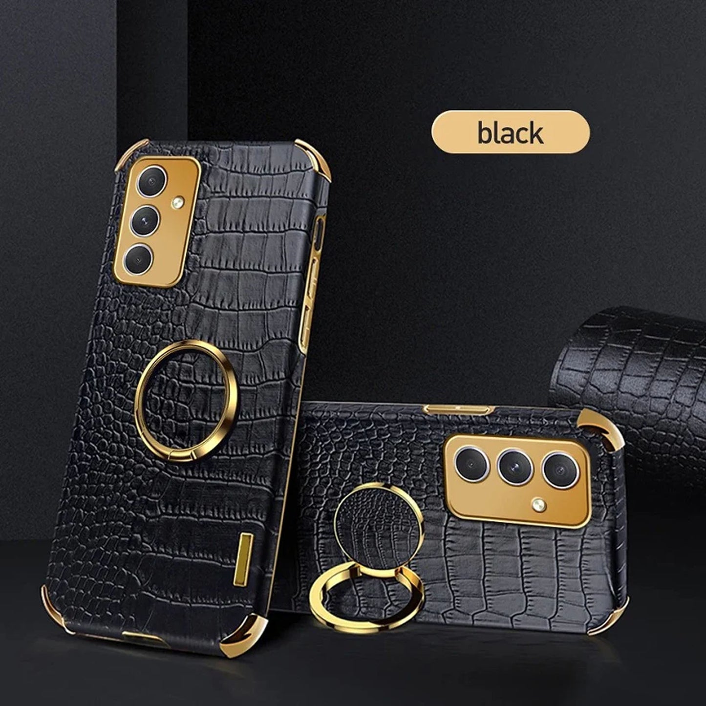 [FREE SHIPPING] Crocodile Pattern Leather Case For Samsung A17