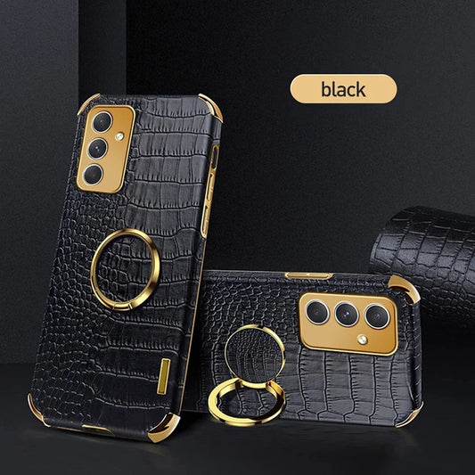 [FREE SHIPPING] Crocodile Pattern Leather Case For Samsung A17