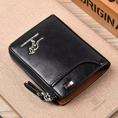 [FREE SHIPPING] PREMIUM VINTAGE LEATHER ZIP WALLET FOR MEN