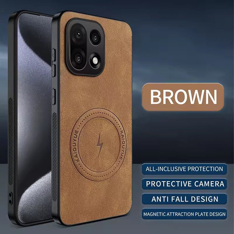 [FREE SHIPPING] SLIM MAGSAFE LEATHER CASE FOR OPPO A6 PRO