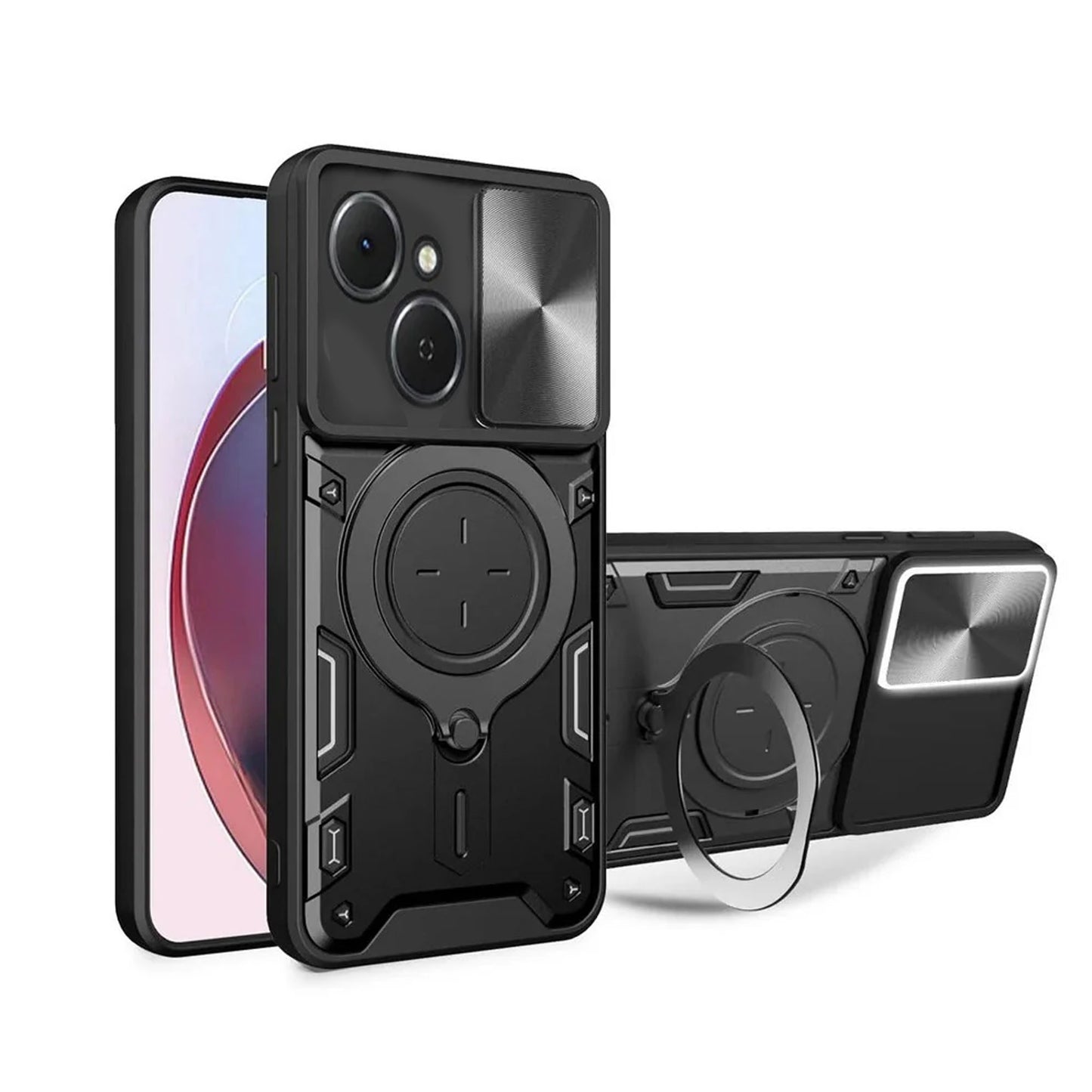 FREE SHIPPING] METAL RING CASE FOR TECNO SPARK 40c