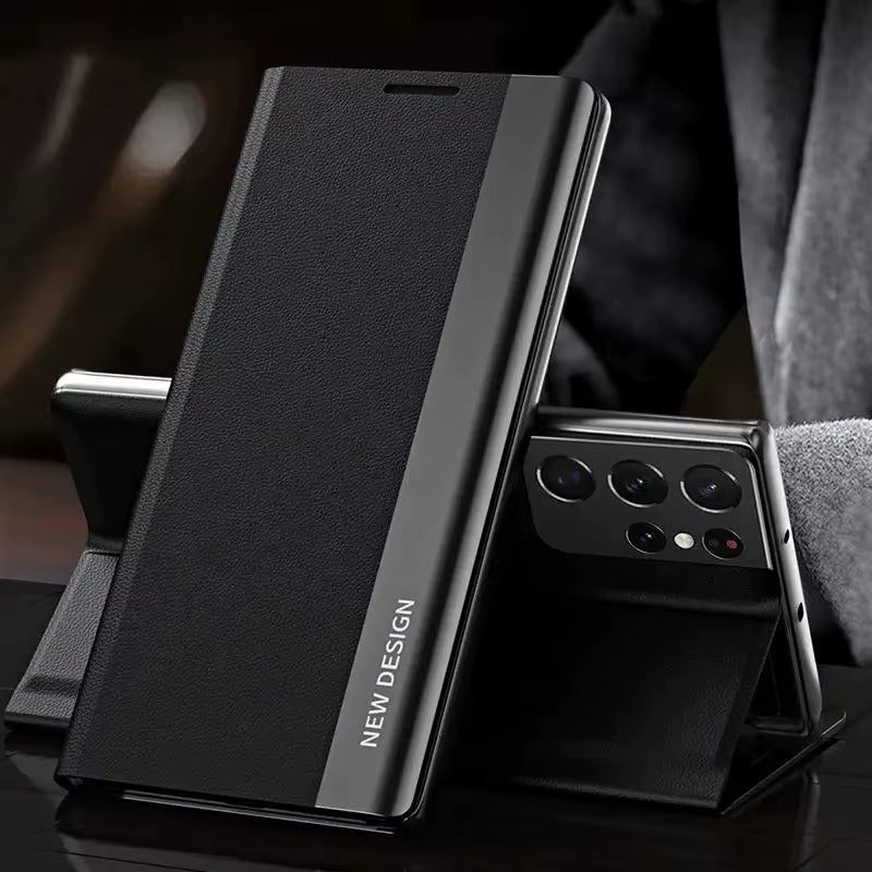 [FREE SHIPPING] CLASSIC BUSINESS FLIP CASE FOR SAMSUNG S22 ULTRA