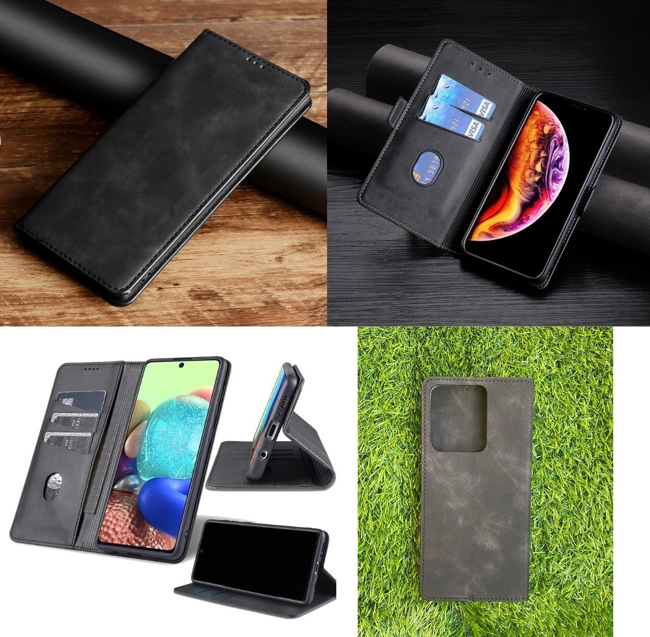 [FREE SHIPPING] Luxury Retro  Flip Leather Case For  VIVO V29
