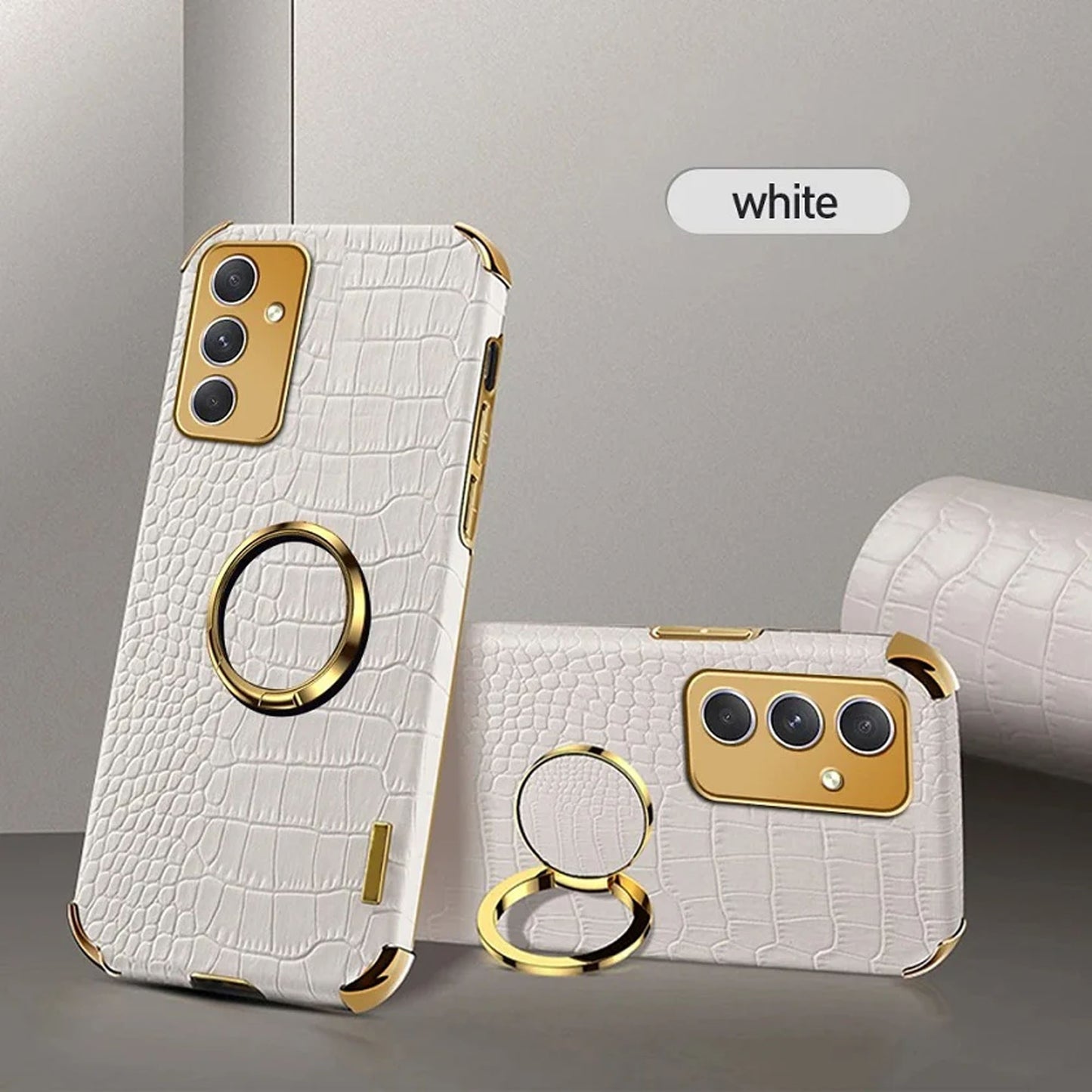 [FREE SHIPPING] Crocodile Pattern Leather Case For Samsung A17