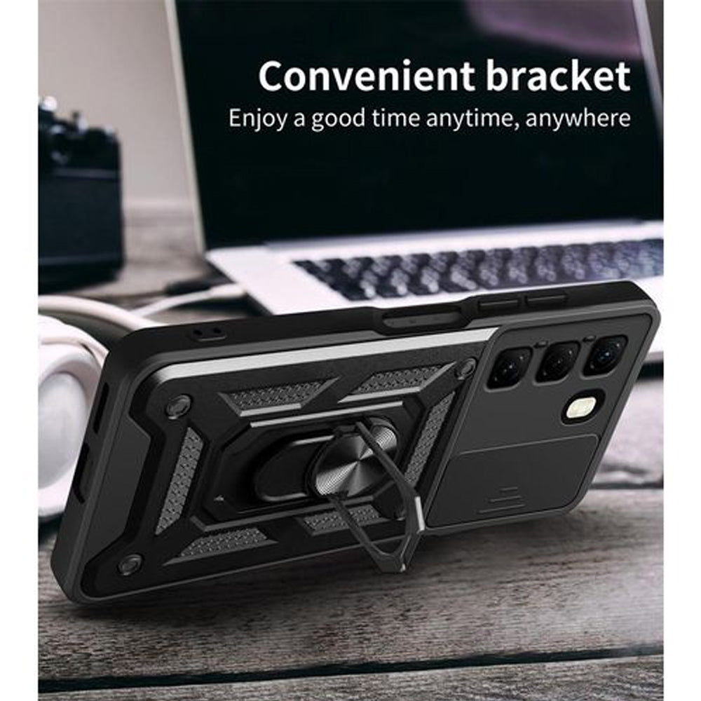 [FREE SHIPPING] ARMOR RING CASE FOR Infinix Hot 50i/Smart 9