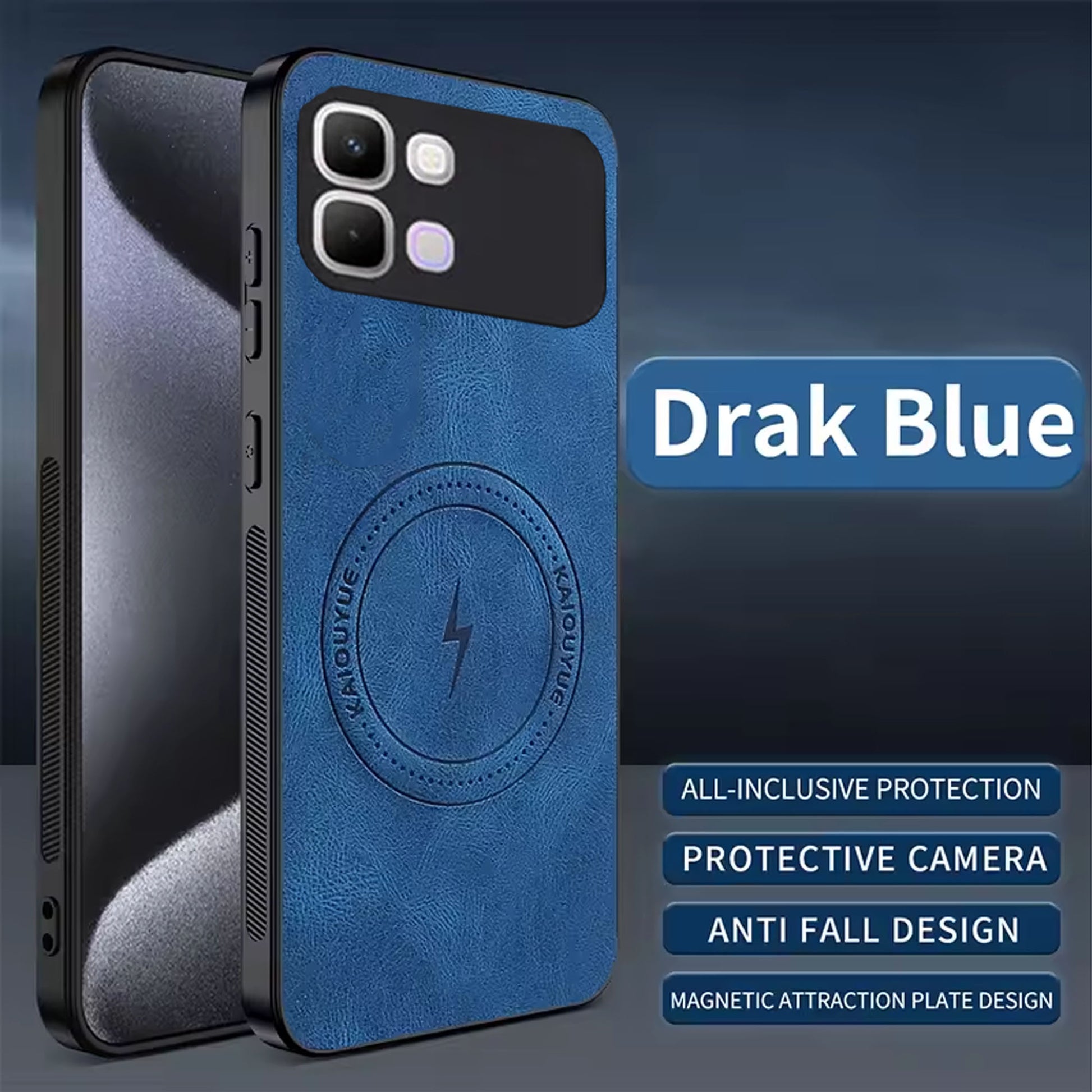 [FREE SHIPPING] SLIM MAGSAFE LEATHER CASE FOR INFINIX NOTE 60 PRO