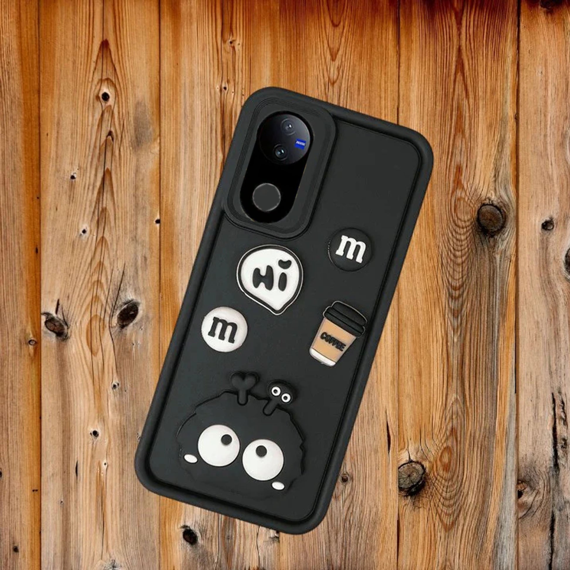 [FREE SHIPPING] 3D Briquette m&m icons Liquid silicon Case for Vivo V50/V50e