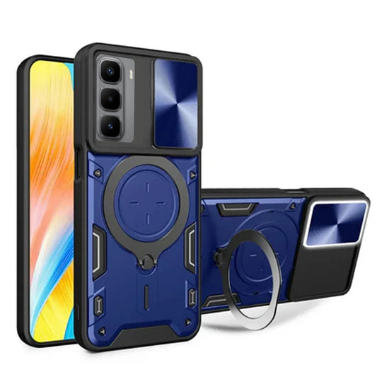 [Free Shipping} METAL RING HOLDER CASE FOR INFINIX HOT 60 PRO