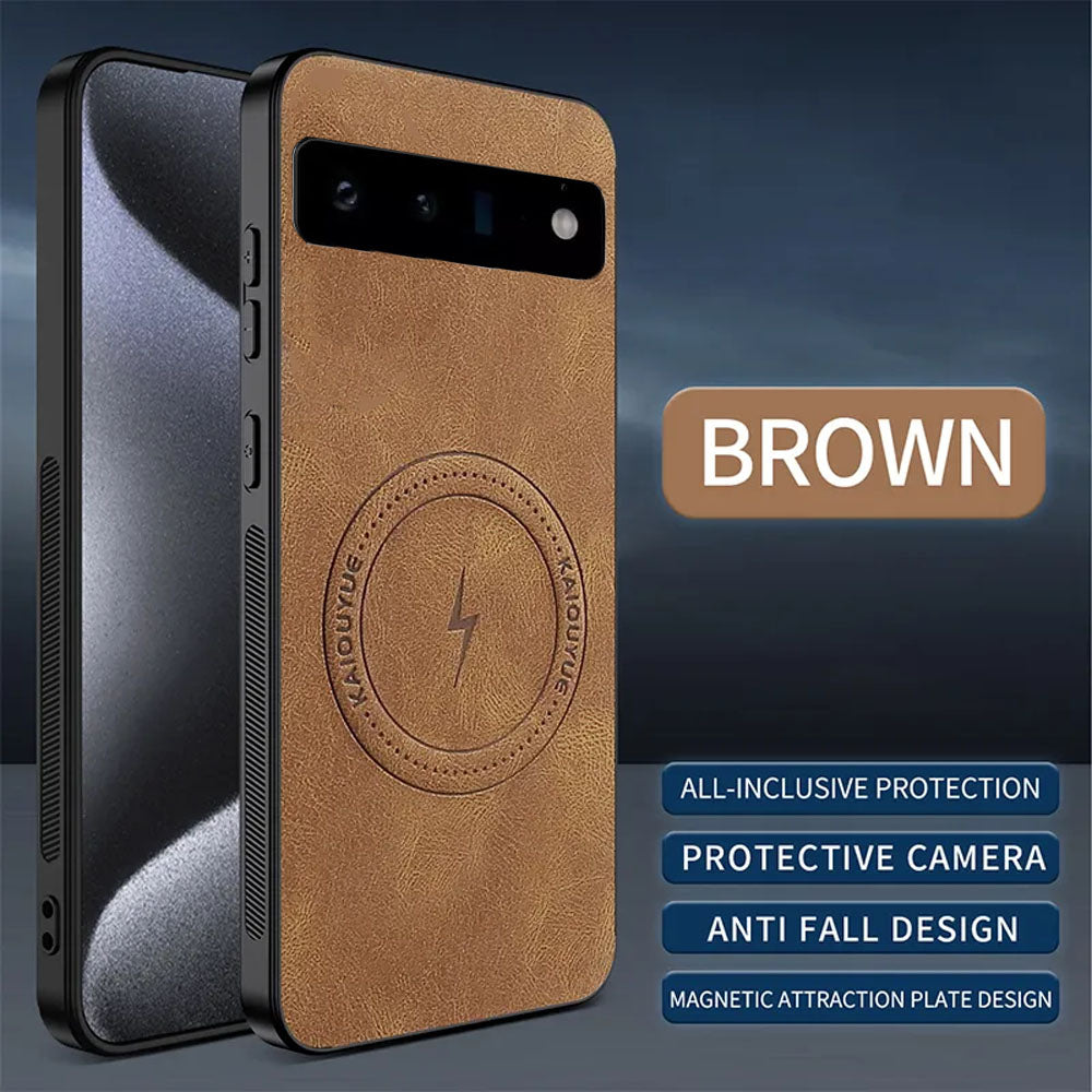 [FREE SHIPPING] SLIM MAGSAFE LEATHER CASE FOR GOOGLE PIXEL 6 PRO