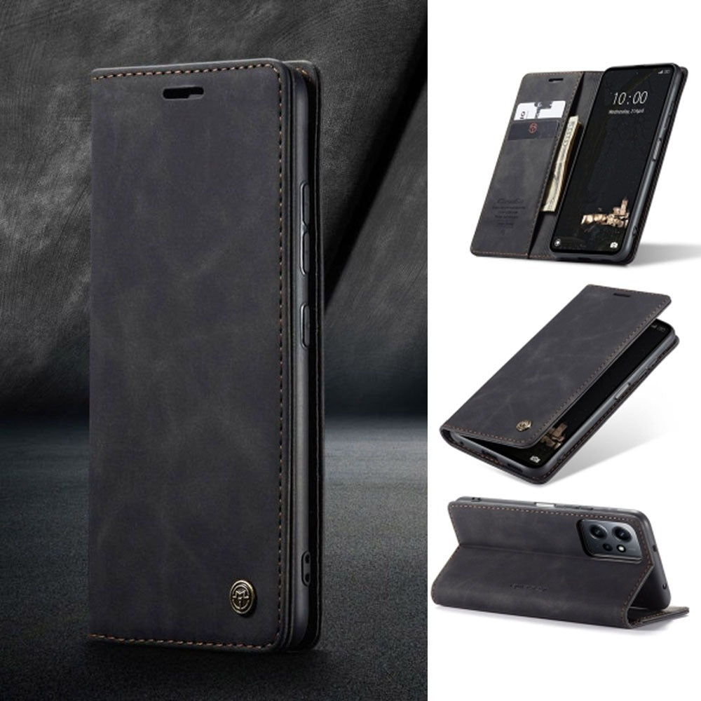 [FREE SHIPPING] CaseMe Retro Leather Case For Redmi Note 12 Ultra Book Style Flip Wallet Magnetic Cover Card Slots Case For Redmi Note 12
