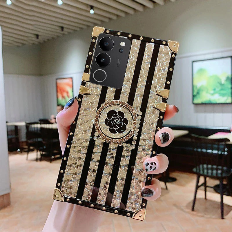 [ FREE SHIPPING] Diamond Fashion Case With Ring Holder For Samsung V29
