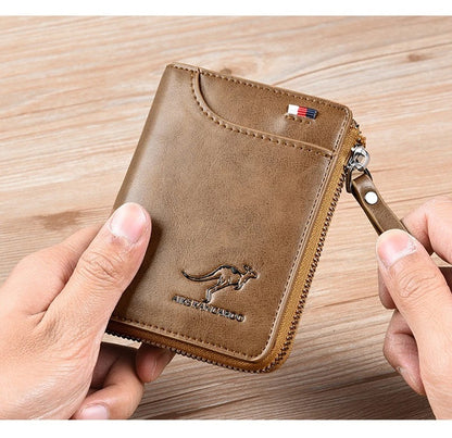 [FREE SHIPPING] PREMIUM VINTAGE LEATHER ZIP WALLET FOR MEN