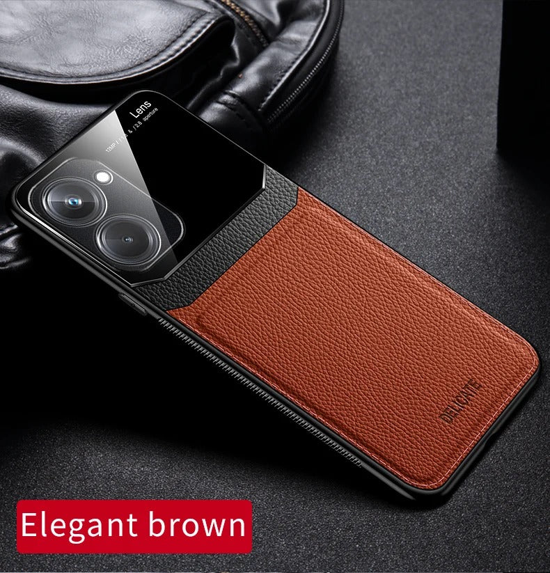 [FREE SHIPPING] Luxury Slim Leather Case Lens Shockproof Back Cover For VIVO Y36