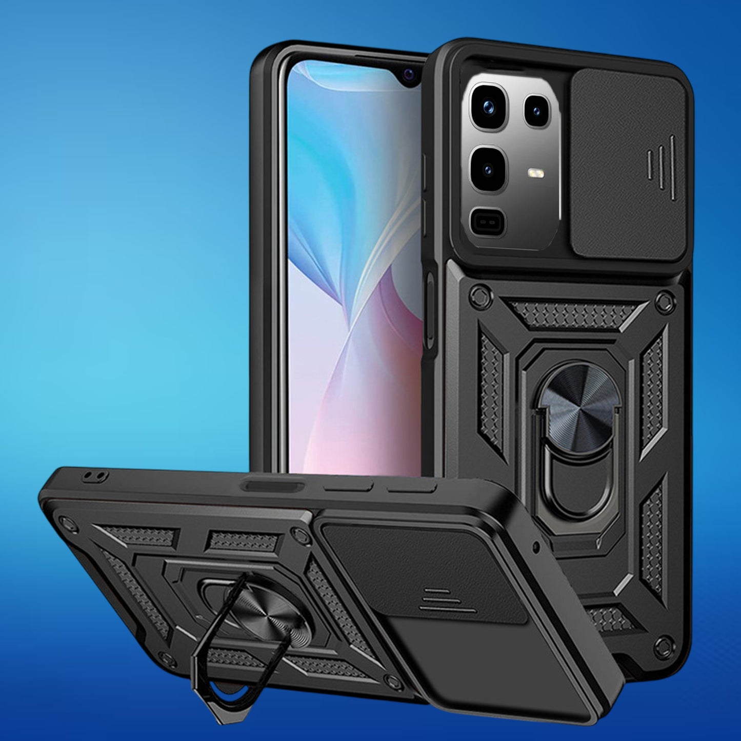 FREE SHIPPING] ARMOR SHOCKPROOF (WITH RING HOLDER) FULL PROTECTION CASE FOR INFINIX NOTE 50 PRO