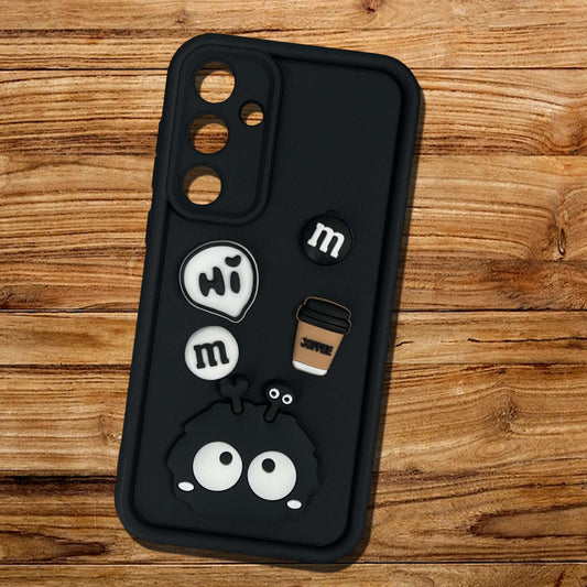 [FREE SHIPPING] 3D Briquette m&m icons Liquid silicon Case for Samsung A37