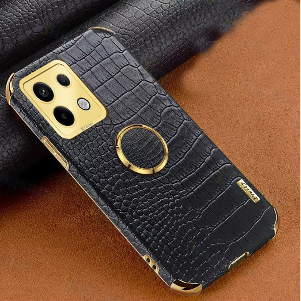 [ FREE SHIPPING] Crocodile Pattern Leather Case For Redmi Note 13