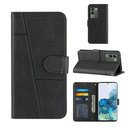 BOOKLET LEATHER FLIP CASE FOR VIVO MODELS