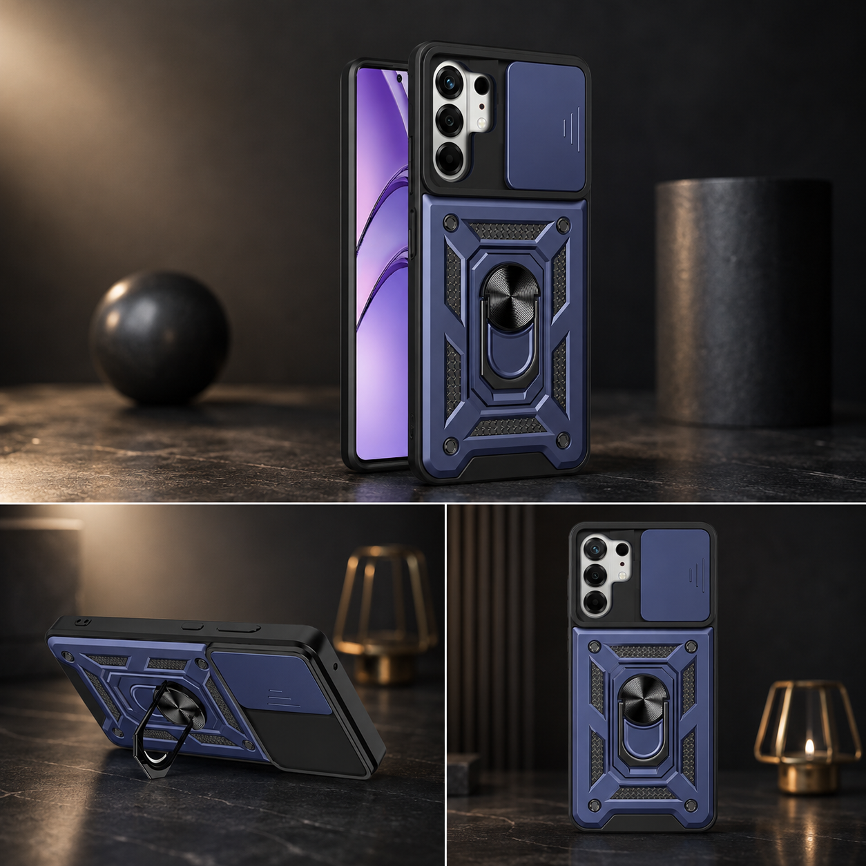 [FREE SHIPPING] ARMOR RING CASE FOR TECNO MODELS