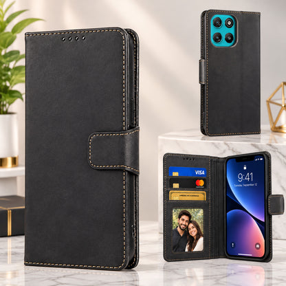 [FREE SHIPPING] LEATHER FLIP CASE FOR MOTOROLA MOTO G57 POWER/G67 POWER/G100/G100S