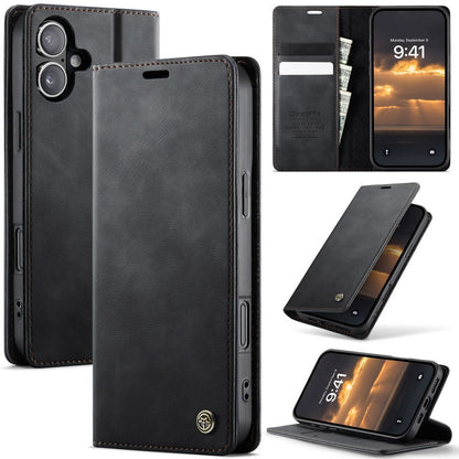 [FREE SHIPPING] CASEME RETRO FLIP LEATHER WALLET CASE FOR IPHONE 16