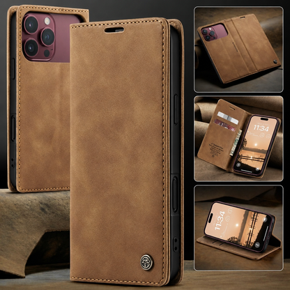 [FREE SHIPPING] CASEME RETRO FLIP LEATHER CASE FOR IPHONE 18 PRO MAX