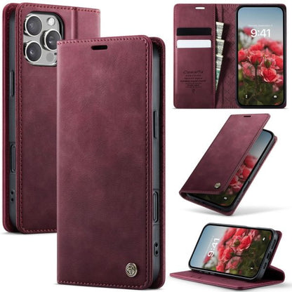 [FREE SHIPPING] CASEME RETRO FLIP LEATHER WALLET CASE FOR IPHONE 16 PRO