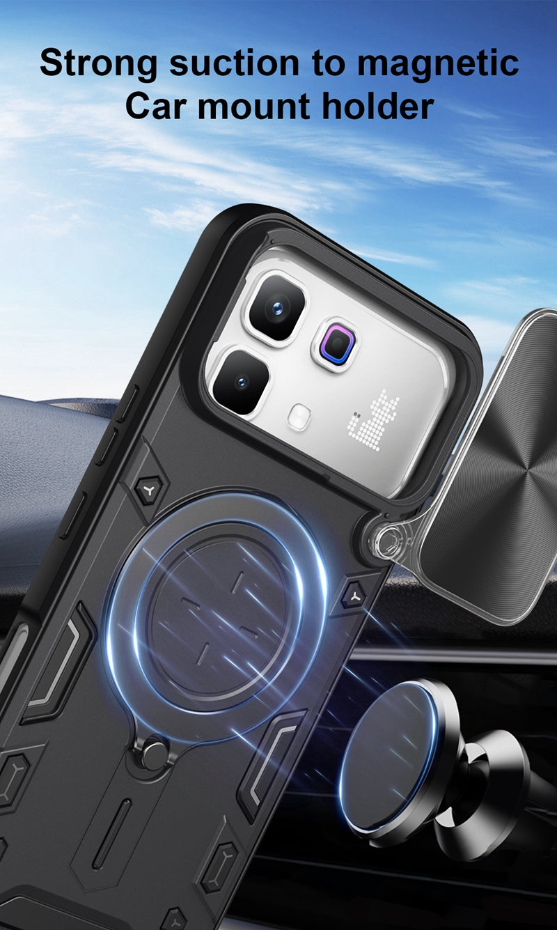 [FREE SHIPPING] METAL RING CASE FOR INFINIX NOTE 60/NOTE 60 PRO