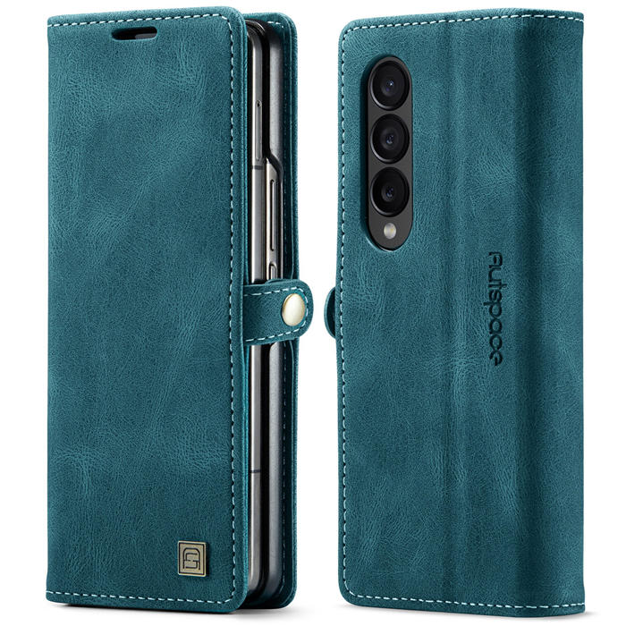 [FREE SHIPPING] CASEME RETRO LEATHER CASE FOR SAMSUNG Z FOLD 4 BOOK STYLE FLIP WALLET MAGNETIC COVER CARD SLOTS CASE FOR SAMSUNG Z-FOLD 4