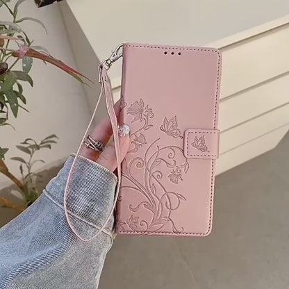 [FREE SHIPPING]BUTTERFLY FLOWER LEATHER CASE FOR TECNO MODELS