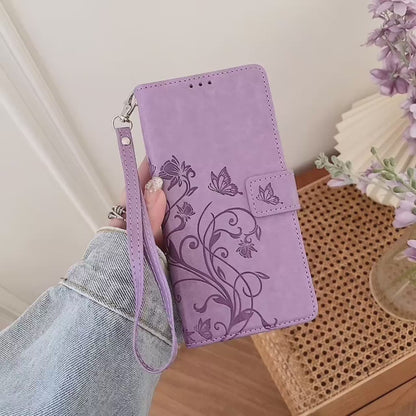 [FREE SHIPPING]BUTTERFLY FLOWER LEATHER CASE FOR TECNO MODELS