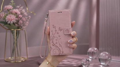 [FREE SHIPPING]BUTTERFLY FLOWER LEATHER CASE FOR TECNO MODELS