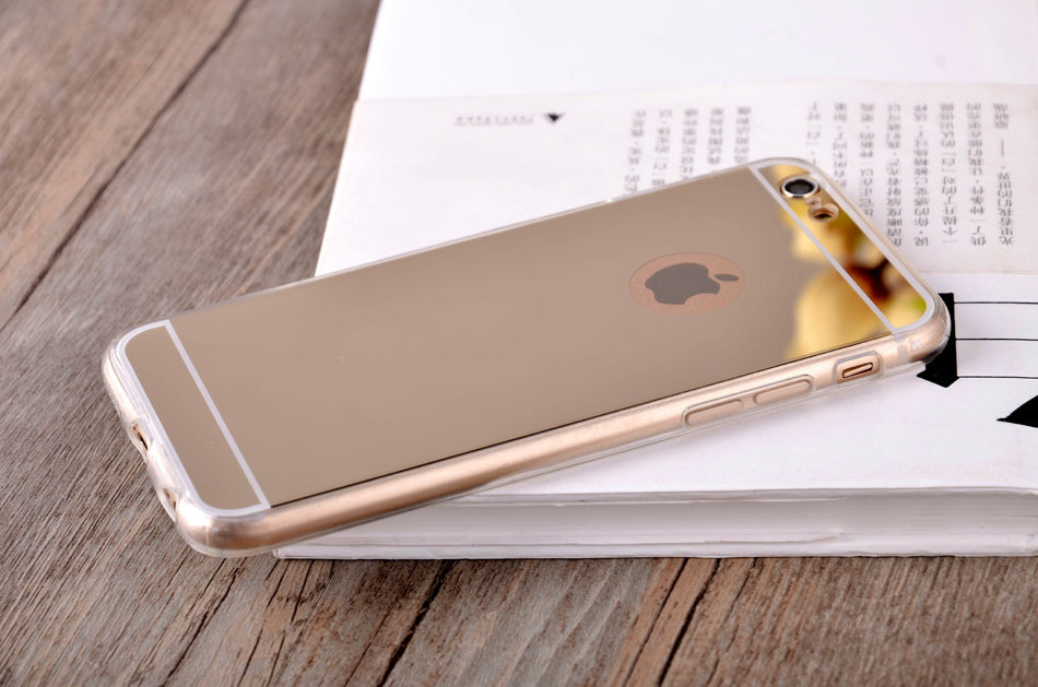 [FREE SHIPPING] Gold Plated Silicon Case For Iphone 6 Plus / 6s Plus - Gold