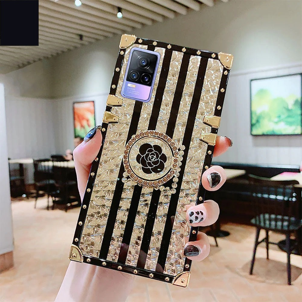[ FREE SHIPPING] DIAMOND FASHION CASE WITH RING HOLDER FOR VIVO V21E