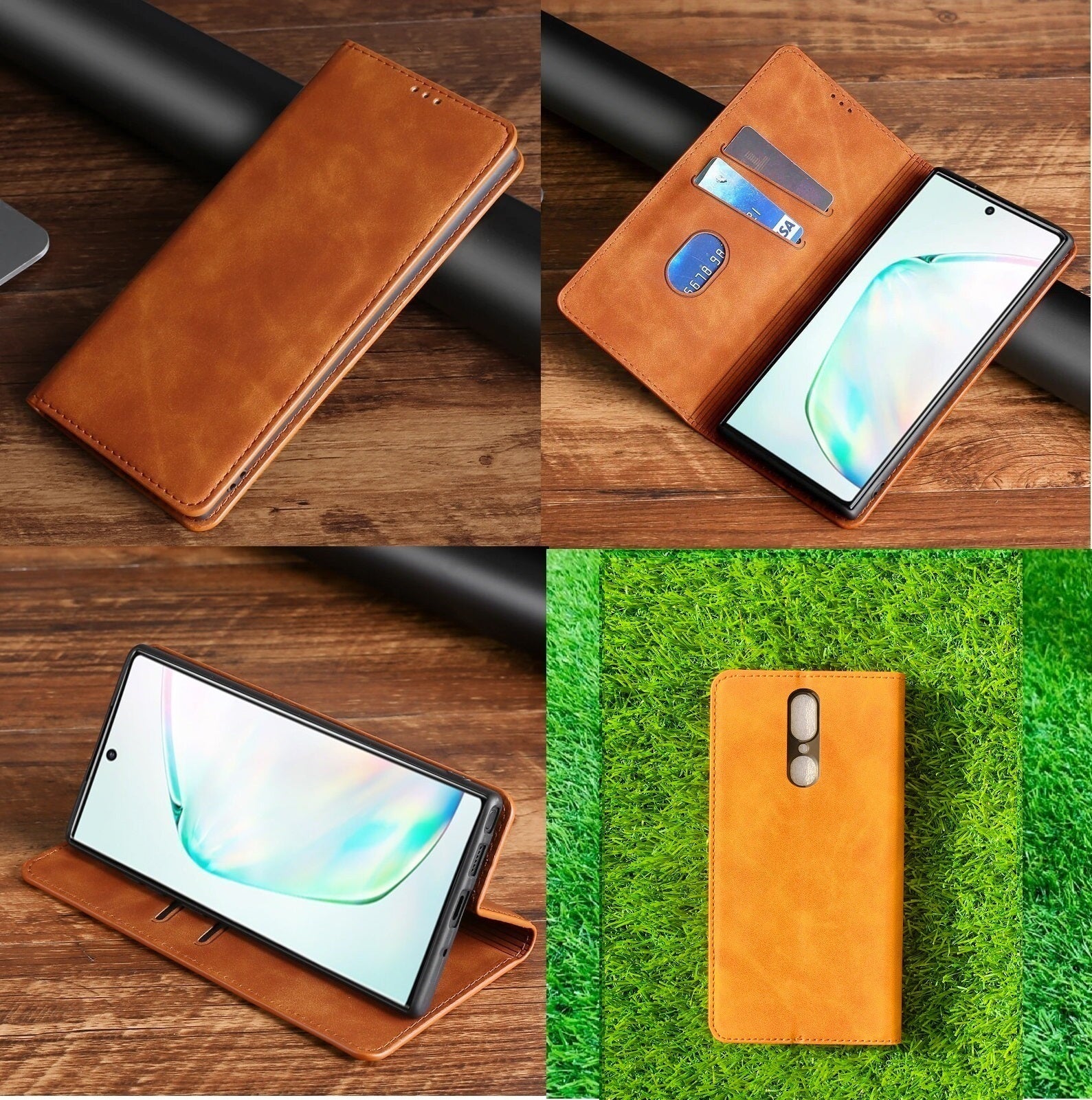 [FREE SHIPPING] Luxury Retro Stand Flip Leather Case For Oppo F11