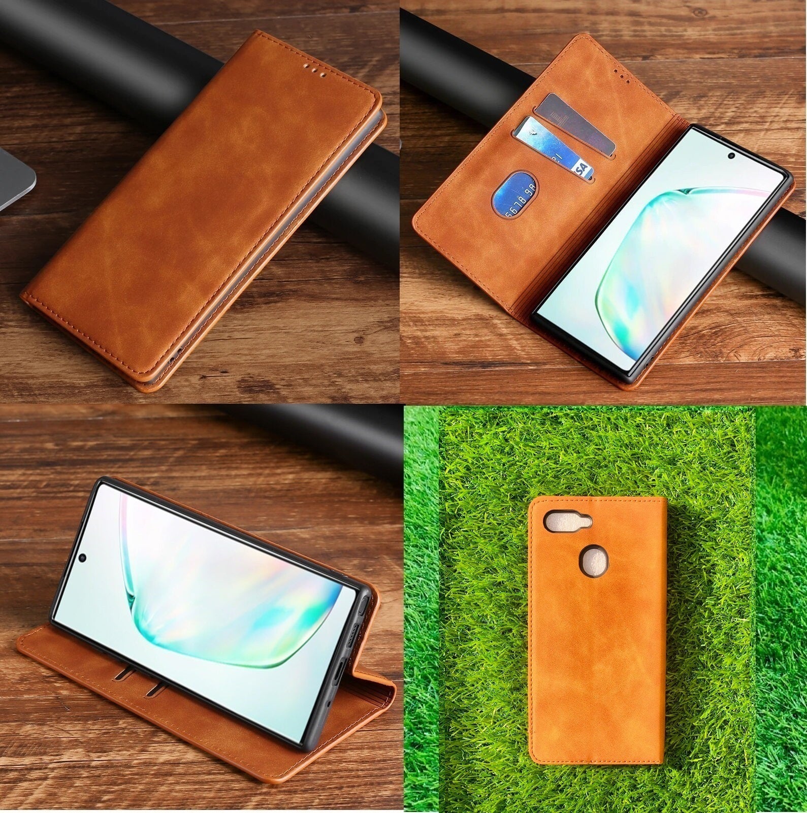 [FREE SHIPPING] Luxury Retro Stand Flip Leather Case For Oppo F9