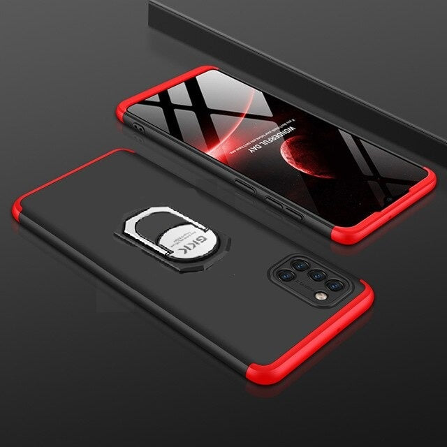 Samsung A3 Gkk Ring Holder mobile Case Red & Black 