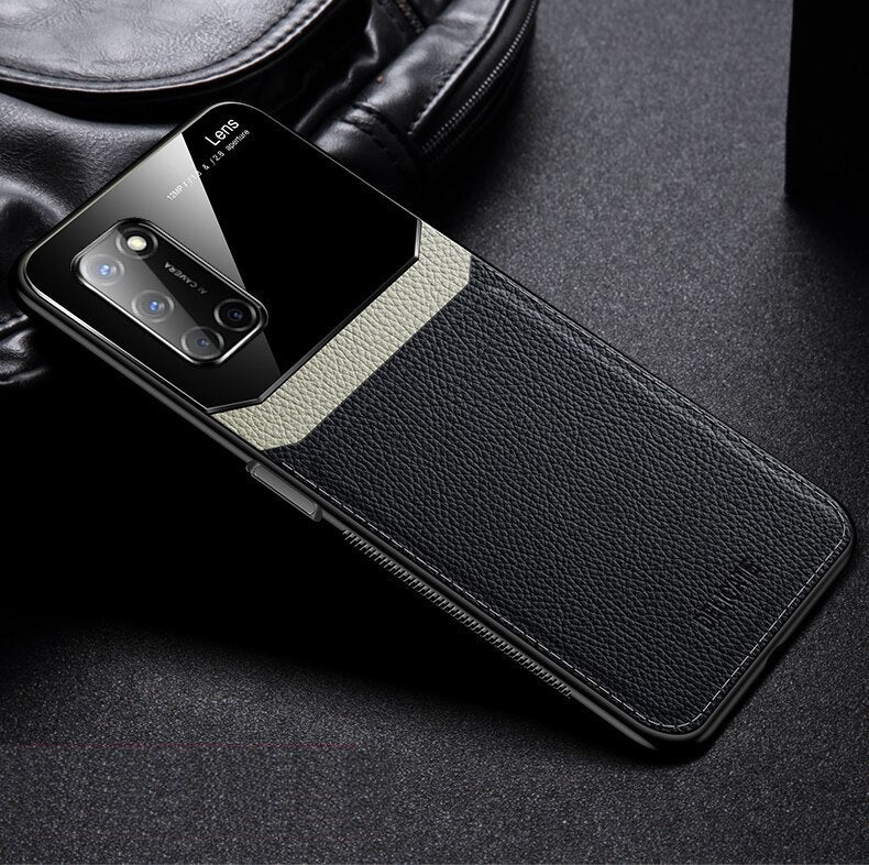 [FREE SHIPPING]Luxury Slim Leather Case Lens Shockproof Back Cover For Oppo A92