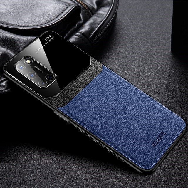 [FREE SHIPPING]Luxury Slim Leather Case Lens Shockproof Back Cover For Oppo A92