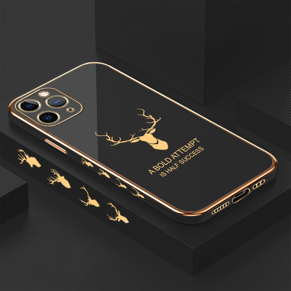 [ FREE SHIPPING] Luxury 6D Plating Case For Iphone 14 Pro Max Markhor Platting Back Cover Soft Silicone Square Phone Cases