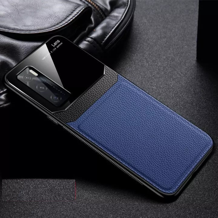 [FREE SHIPPING] Luxury Slim Leather Case Lens Shockproof BackCover for Vivo V20 SE