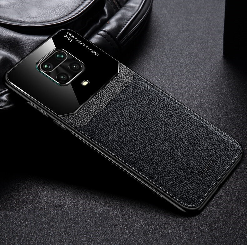[FREE SHIPPING] Luxury Slim Leather Case Lens Shockproof BackCover for Redmi Note 9s