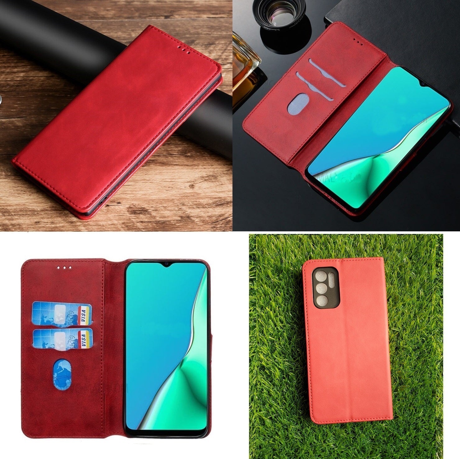 [FREE SHIPPING] Luxury Retro Stand Flip Leather Case For Oppo Reno 6