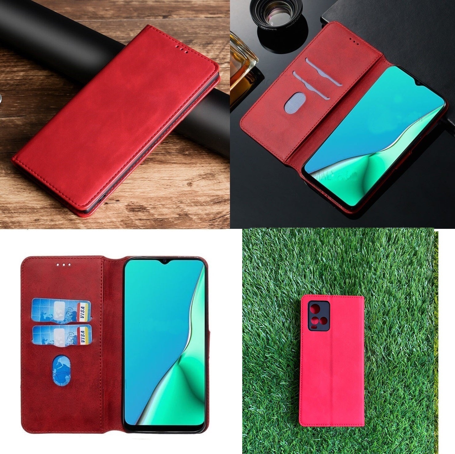 [FREE SHIPPING] Luxury Retro Stand Flip Leather Case For Vivo Y33s