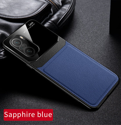 [ FREE SHIPPING] Luxury Slim Leather Case Lens Shockproof BackCover for Redmi Note 10 Pro